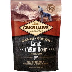 Carnilove hundefoder Lam & Vildsvin 12kg kornfri - Outlet
